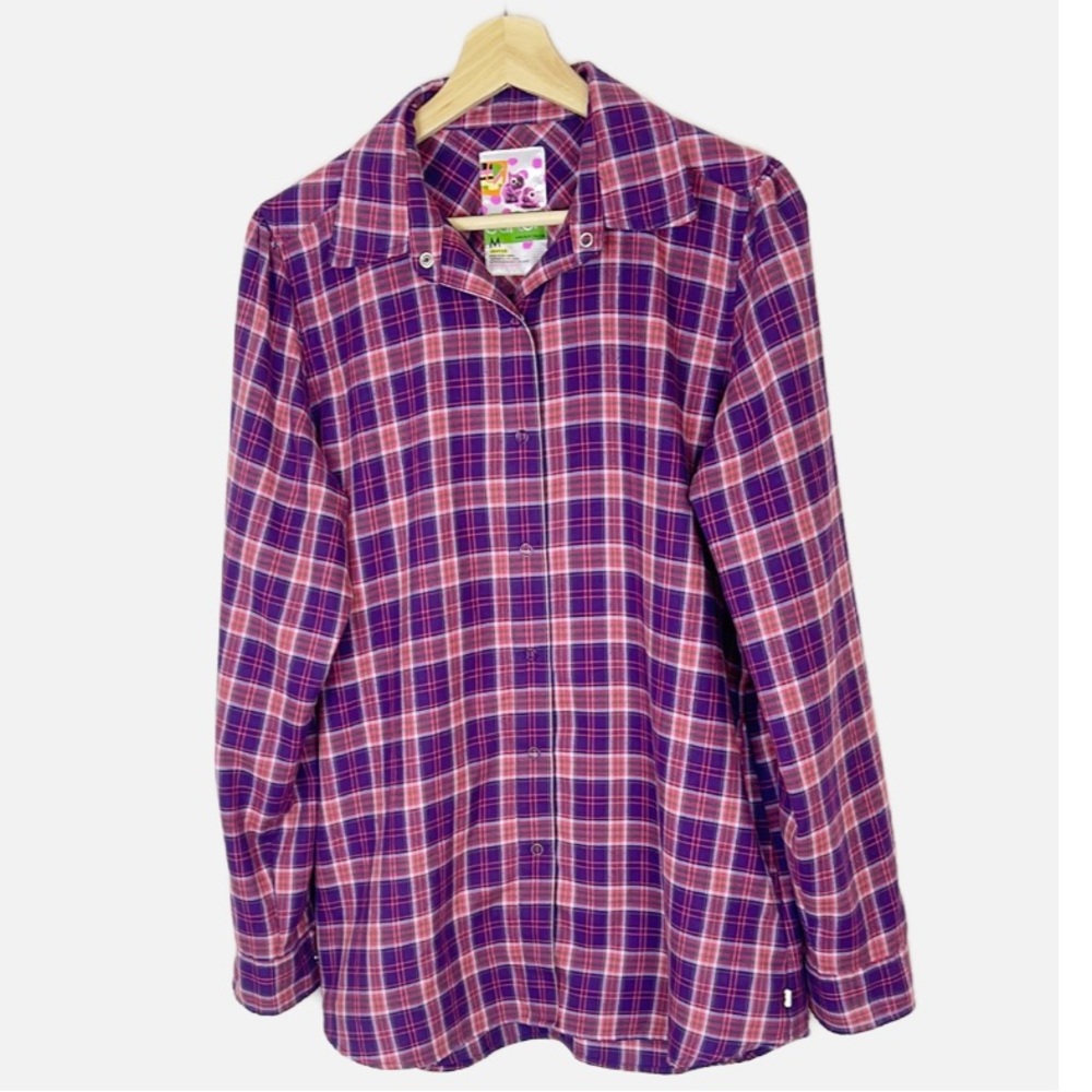 Burton DryRide Columbo Blitz Flannel plaid snap shirt M